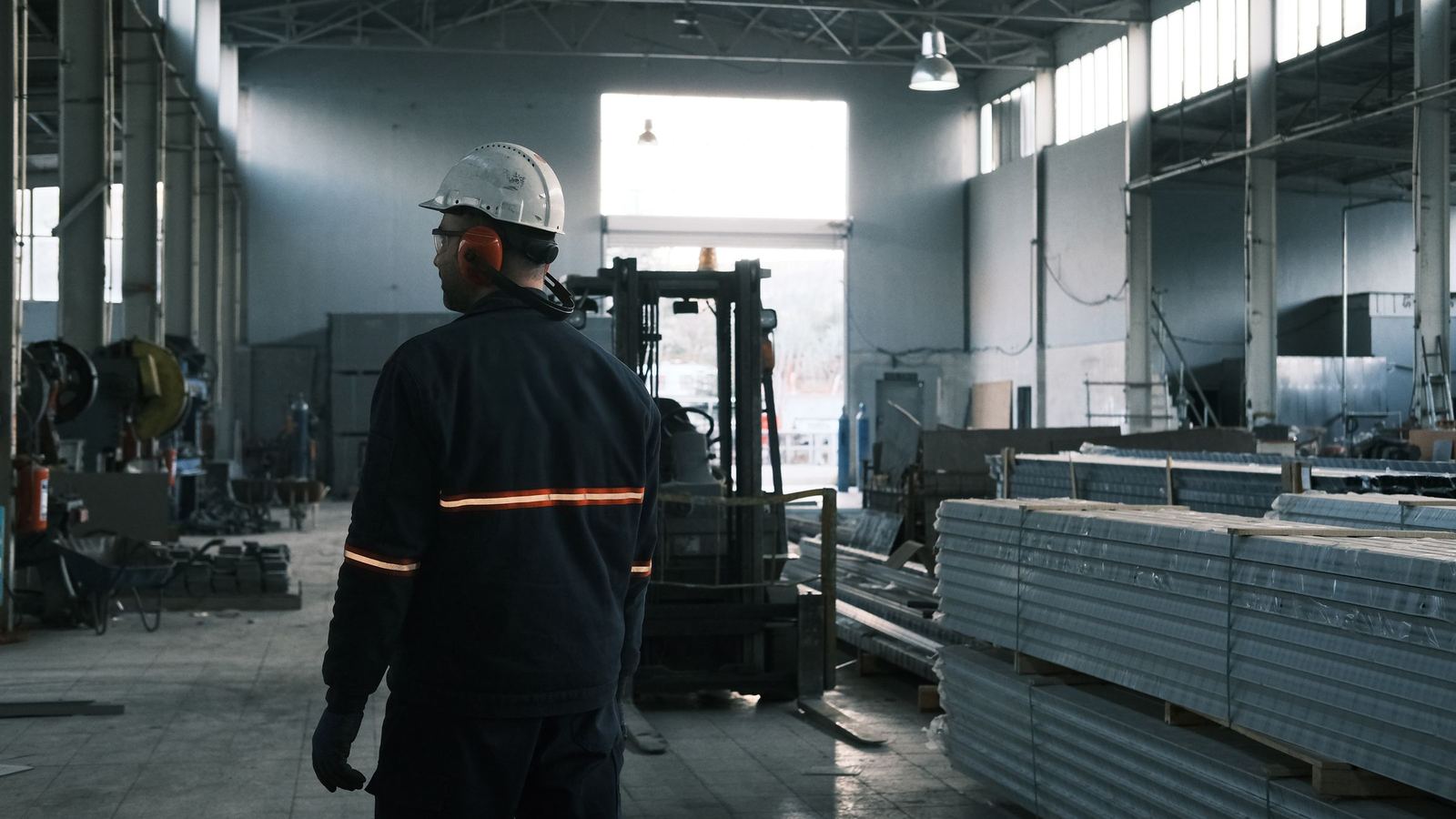 Series production on a factory floor