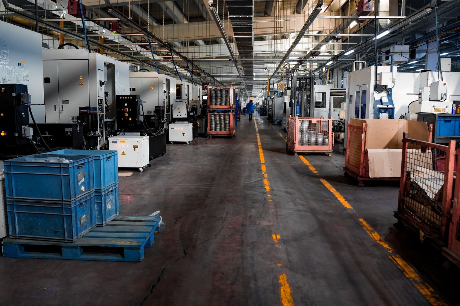 Series assembly on the shop floor — the same unit, the same way, every batch.